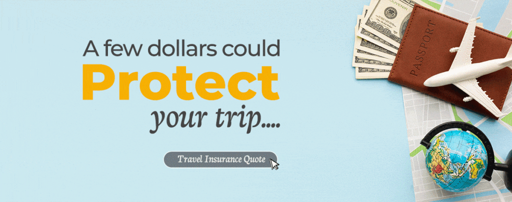 Travel insurance, protect your trip, passport, money, airplane, globe, Valle de Guadalupe Mexico Tour.